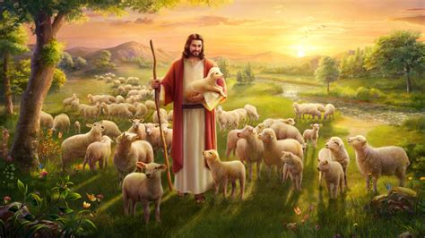 jesus pictures with sheep